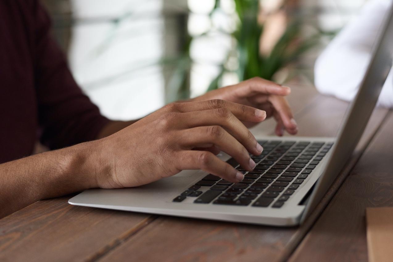 A calm space set up for an online therapy session